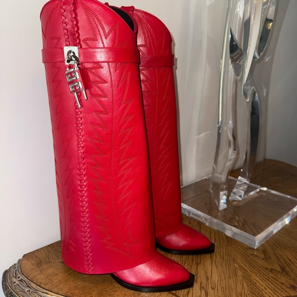 Givenchy Shark Lock Cowboy Boots - Picture 9 of 13